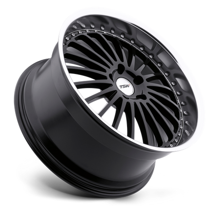 TSW SILVERSTONE – 17X8 – 5X110 – 40 mm – GLOSS BLACK W/ MIRROR CUT LIP