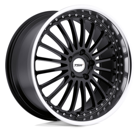 TSW SILVERSTONE – 17X8 – 5X110 – 40 mm – GLOSS BLACK W/ MIRROR CUT LIP
