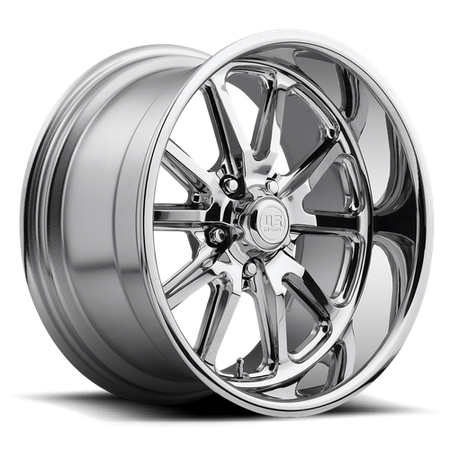 US Mag 1PC U110 RAMBLER – 17X8 – 5X120.65 – 1 mm – CHROME PLATED