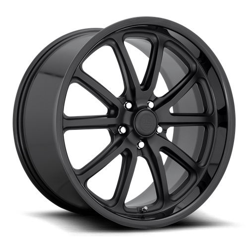 US Mag 1PC U123 RAMBLER – 18X8 – 5X120.65 – 1 mm – GLOSS BLACK MATTE BLACK
