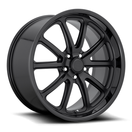 US Mag 1PC U123 RAMBLER – 18X8 – 5X120.65 – 1 mm – GLOSS BLACK MATTE BLACK