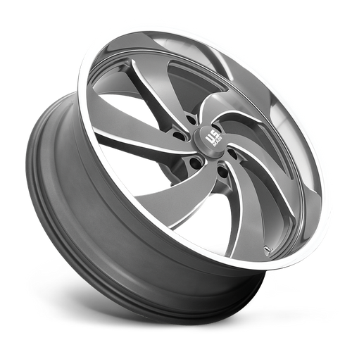 US Mag 1PC U133 DESPERADO – 22X10.5 – 5X127 – 1 mm – ANTHRACITE MILLED DIAM-CUT LIP