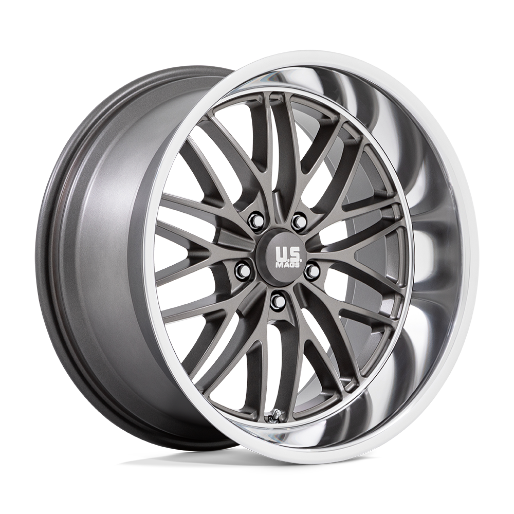 US Mag 1PC U139 SANTA CRUZ – 20X10 – 5X127 – 6 mm – ANTHRACITE W/ DIAMOND CUT LIP