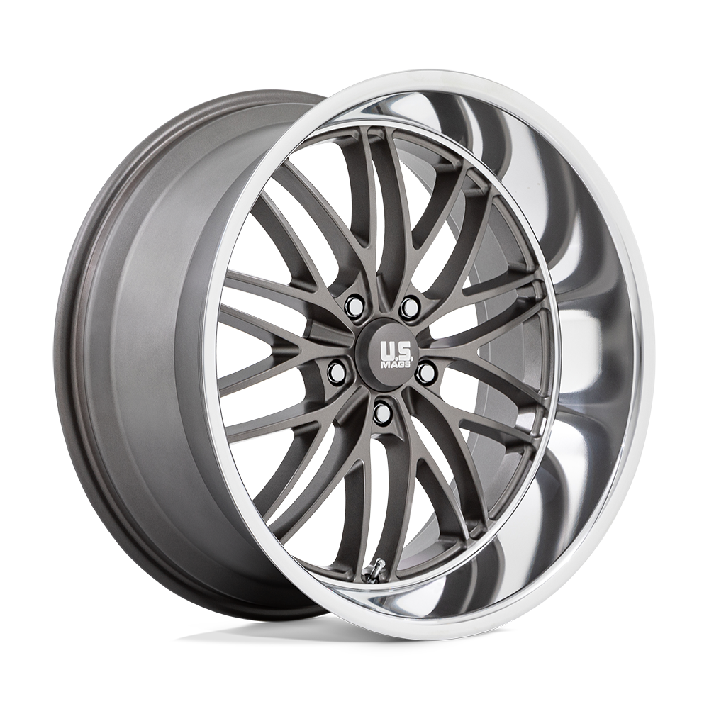US Mag 1PC U139 SANTA CRUZ – 22X10.5 – 5X127 – 0 mm – ANTHRACITE W/ DIAMOND CUT LIP
