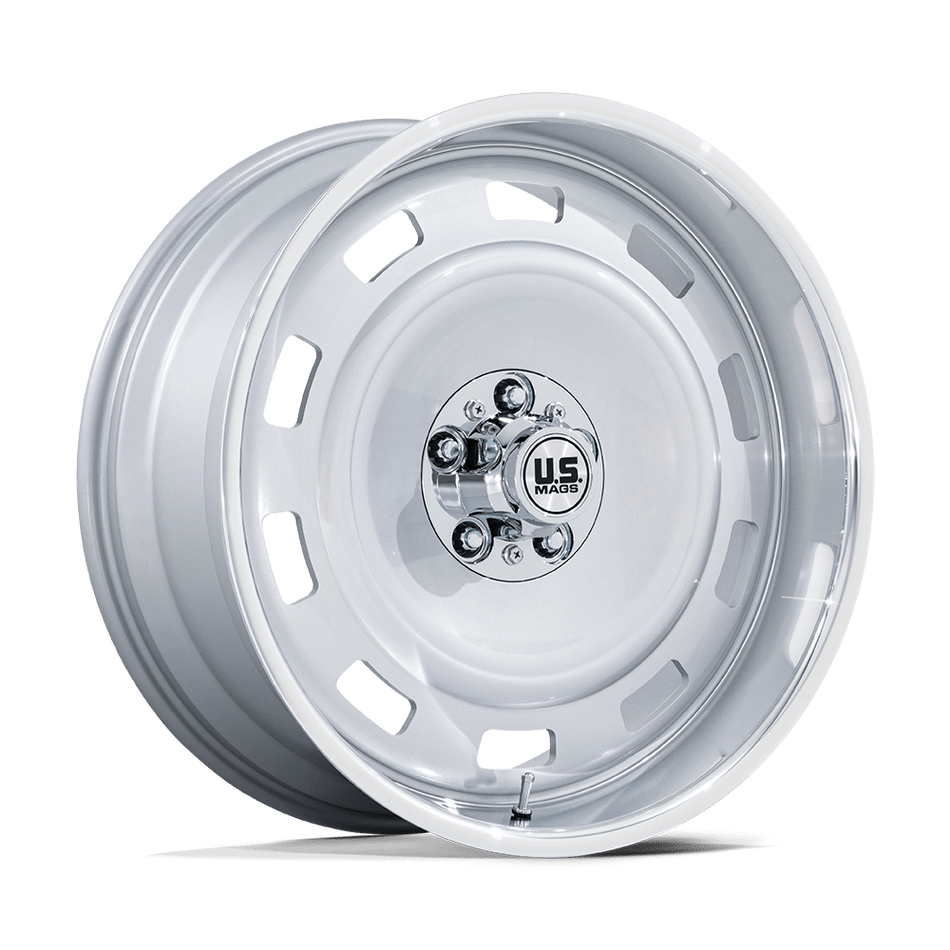 US Mag 1PC UC143 SCOTTSDALE – 20X10 – 5X127 – 6 mm – SILVER W/ DIAMOND CUT LIP