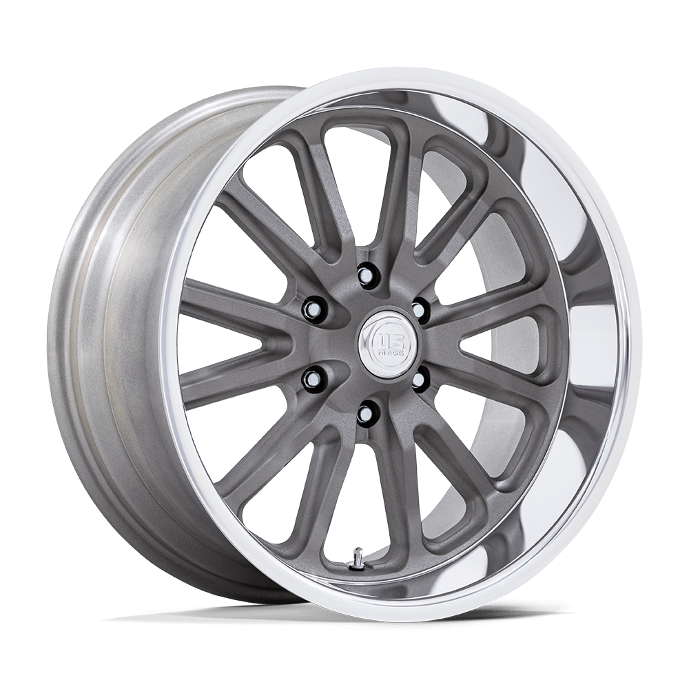 US Mag 1PC UC145 RAMBLER 6 – 20X8 – 6X139.7 – 1 mm – MATTE GUNMETAL DIAMOND CUT LIP