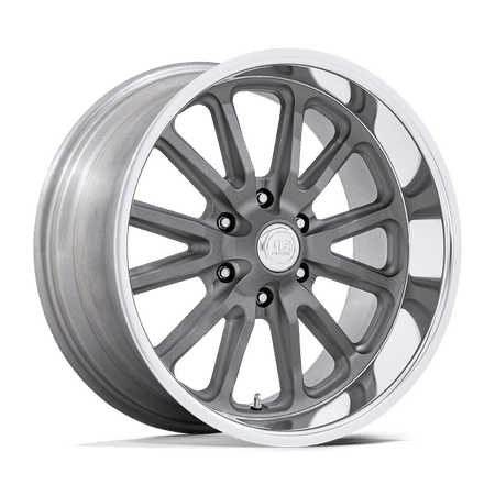 US Mag 1PC UC145 RAMBLER 6 – 20X8 – 6X139.7 – 1 mm – MATTE GUNMETAL DIAMOND CUT LIP