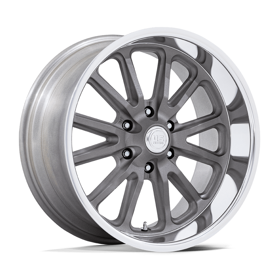 US Mag 1PC UC145 RAMBLER 6 – 20X9.5 – 6X139.7 – 1 mm – MATTE GUNMETAL DIAMOND CUT LIP