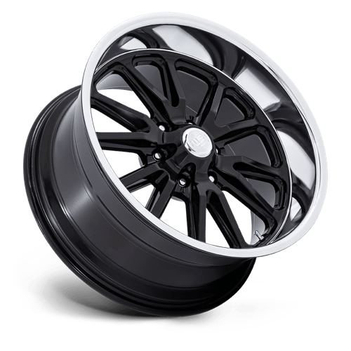 US Mag 1PC UC145 RAMBLER 6 – 20X8 – 6X139.7 – 1 mm – GLOSS BLACK DIAMOND CUT LIP
