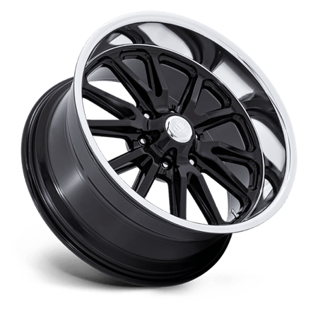 US Mag 1PC UC145 RAMBLER 6 – 20X8 – 6X139.7 – 1 mm – GLOSS BLACK DIAMOND CUT LIP