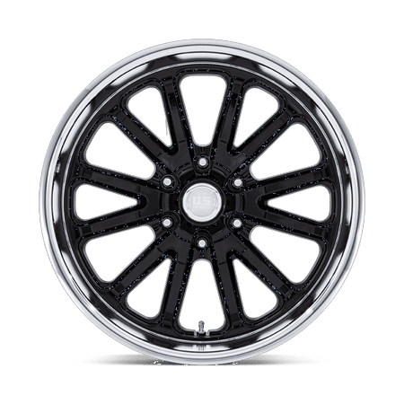 US Mag 1PC UC145 RAMBLER 6 – 20X8 – 6X139.7 – 1 mm – GLOSS BLACK DIAMOND CUT LIP