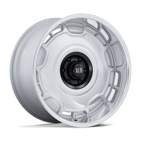 US Mag 1PC UC146 ARLINGTON – 20X8.5 – 6X139.7 – 1 mm – SILVER M-BLK CENTER W/ DC-LIP