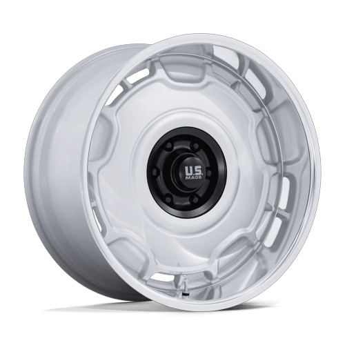 US Mag 1PC UC146 ARLINGTON – 20X10 – 5X127 – 6 mm – SILVER M-BLK CENTER W/ DC-LIP