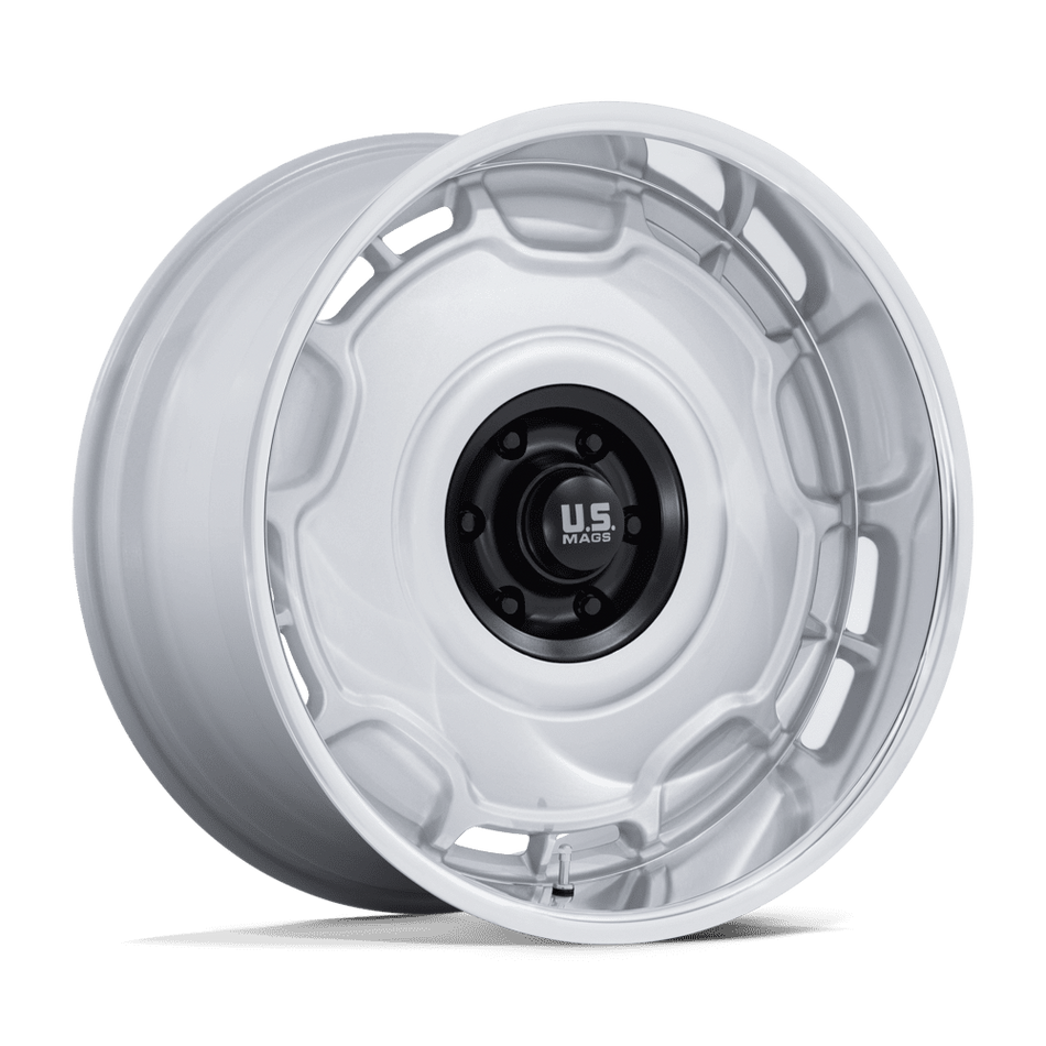 US Mag 1PC UC146 ARLINGTON – 22X10.5 – 6X139.7 – 12 mm – SILVER M-BLK CENTER W/ DC-LIP
