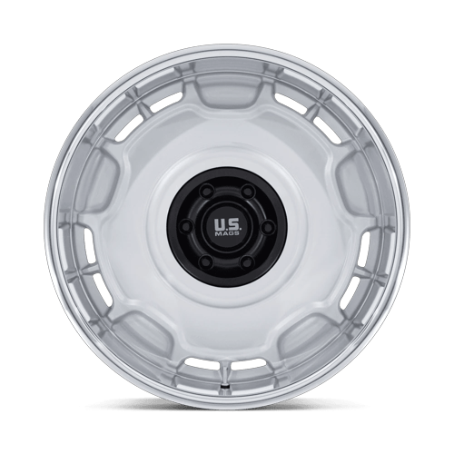 US Mag 1PC UC146 ARLINGTON – 22X10.5 – 6X139.7 – 0 mm – SILVER M-BLK CENTER W/ DC-LIP