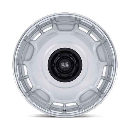 US Mag 1PC UC146 ARLINGTON – 20X10 – 5X127 – 6 mm – SILVER M-BLK CENTER W/ DC-LIP