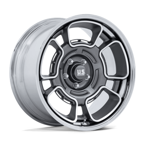 US Mag 1PC UC147 FLAGSTAFF – 22X10.5 – 5X127 – 0 mm – ANTHRACITE W/ MACH-FC & CHR-LP