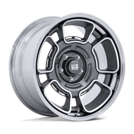 US Mag 1PC UC147 FLAGSTAFF – 22X10.5 – 5X127 – 0 mm – ANTHRACITE W/ MACH-FC & CHR-LP
