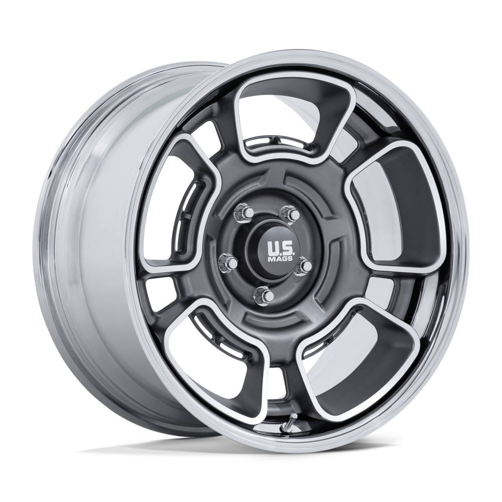US Mag 1PC UC147 FLAGSTAFF – 22X9 – 5X127 – 15 mm – ANTHRACITE W/ MACH-FC & CHR-LP