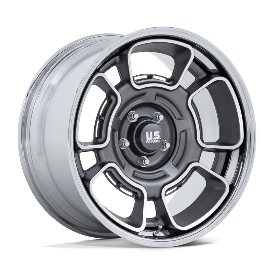 US Mag 1PC UC147 FLAGSTAFF – 22X9 – 5X127 – 15 mm – ANTHRACITE W/ MACH-FC & CHR-LP