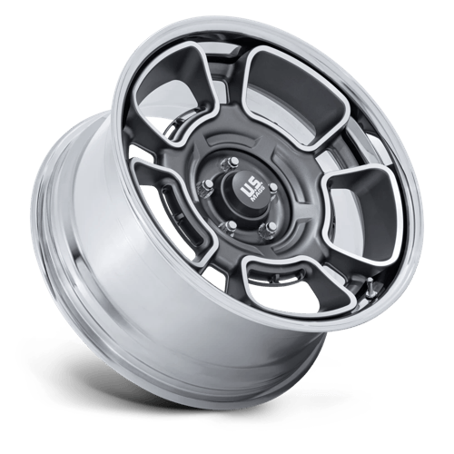 US Mag 1PC UC147 FLAGSTAFF – 22X10.5 – 5X127 – 0 mm – ANTHRACITE W/ MACH-FC & CHR-LP