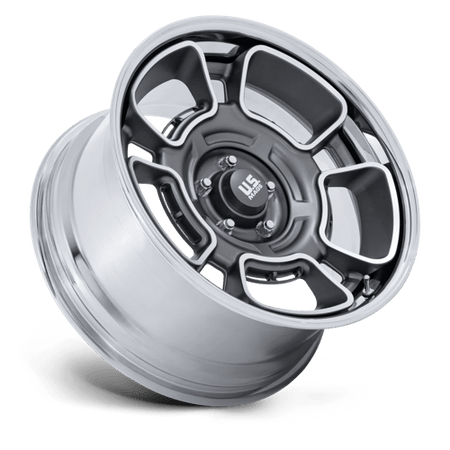 US Mag 1PC UC147 FLAGSTAFF – 22X10.5 – 5X127 – 0 mm – ANTHRACITE W/ MACH-FC & CHR-LP