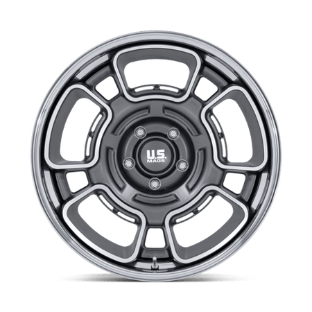 US Mag 1PC UC147 FLAGSTAFF – 22X10.5 – 5X127 – 0 mm – ANTHRACITE W/ MACH-FC & CHR-LP