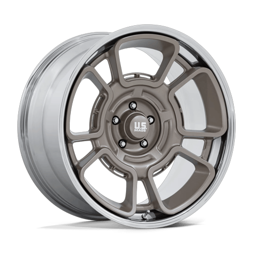 US Mag 1PC UC147 FLAGSTAFF – 22X9 – 5X127 – 0 mm – PEWTER W/ CHROME LIP