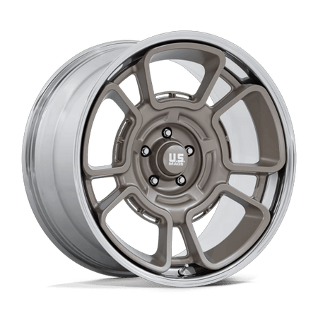 US Mag 1PC UC147 FLAGSTAFF – 22X9 – 5X127 – 0 mm – PEWTER W/ CHROME LIP