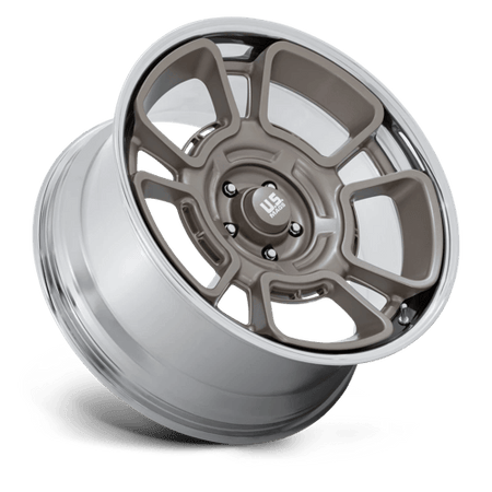 US Mag 1PC UC147 FLAGSTAFF – 22X9 – 5X127 – 0 mm – PEWTER W/ CHROME LIP