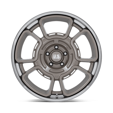 US Mag 1PC UC147 FLAGSTAFF – 22X9 – 5X127 – 0 mm – PEWTER W/ CHROME LIP
