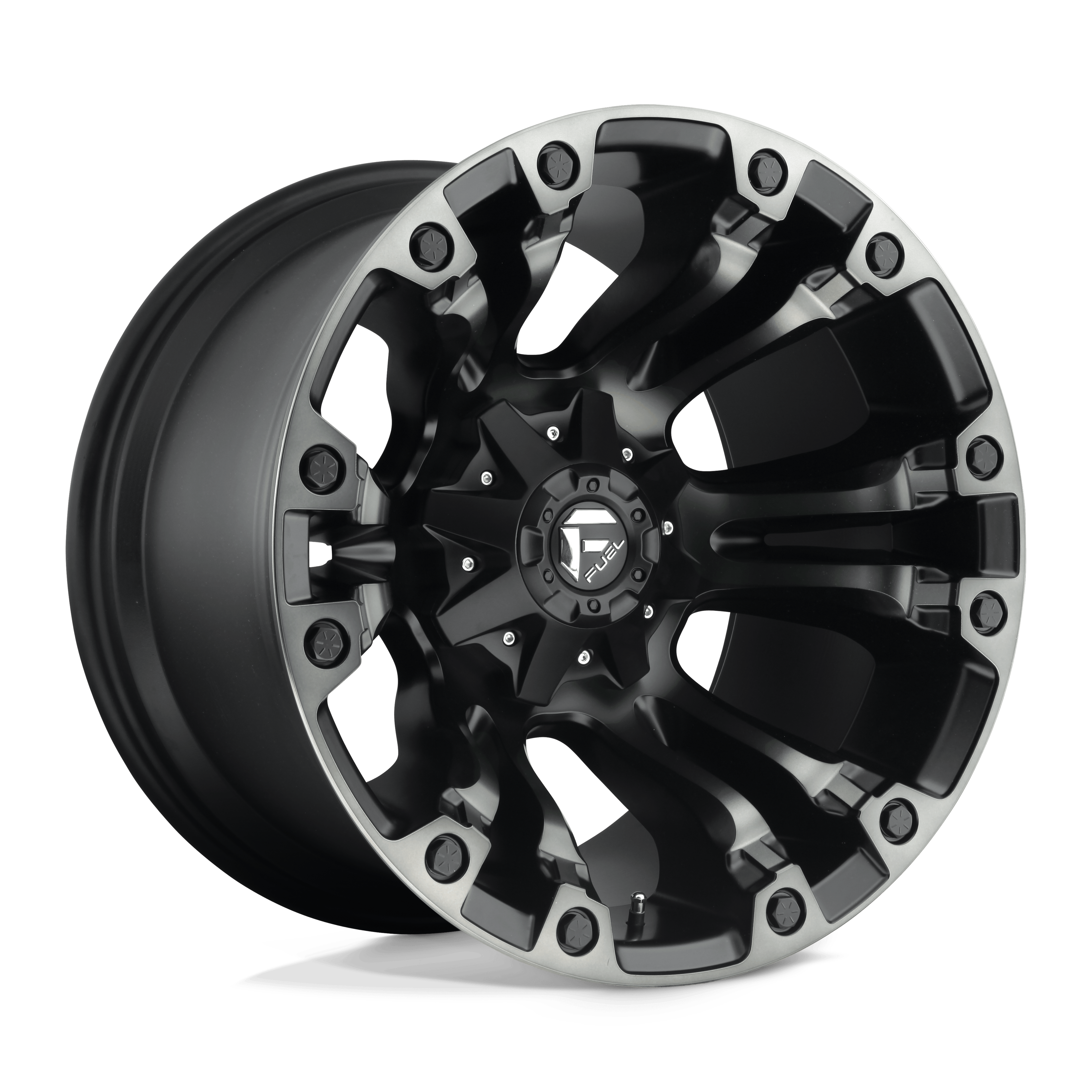 Fuel 1PC D851 VAPOR – 20X9 – 8X180 – 20 mm – MATTE BLACK GRAY TINT