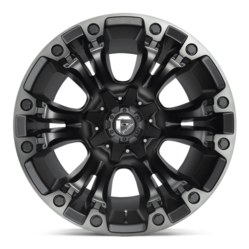 Fuel 1PC D851 VAPOR – 20X9 – 8X180 – 20 mm – MATTE BLACK GRAY TINT