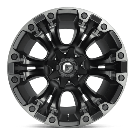 Fuel 1PC D851 VAPOR – 20X9 – 8X180 – 20 mm – MATTE BLACK GRAY TINT