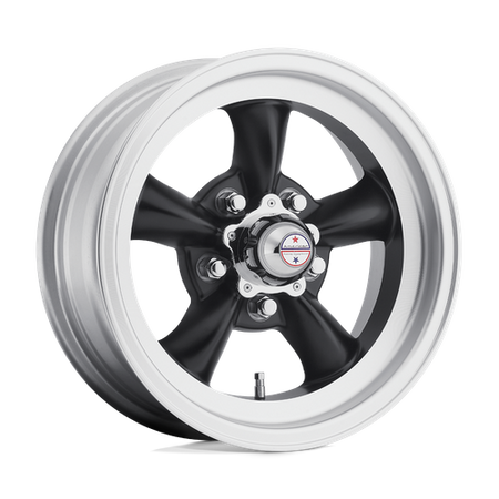 American Racing Vintage VN105 TORQ THRUST D – 15X8.5 – 5X127 – -25 mm – SATIN  BLACK W/ MACHINED LIP