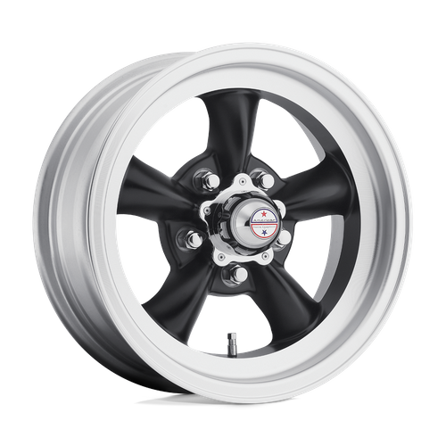 American Racing Vintage VN105 TORQ THRUST D – 15X8 – 5X120.65 – 0 mm – SATIN  BLACK W/ MACHINED LIP