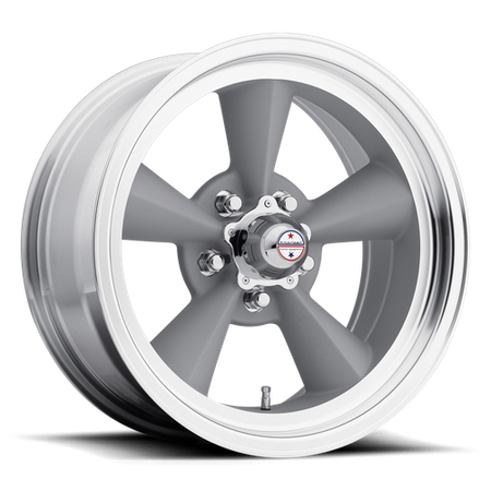 American Racing Vintage VN309 TT O – 15X5 – 5X120.65 – -13 mm – VINTAGE SILVER W/ MACHINED LIP
