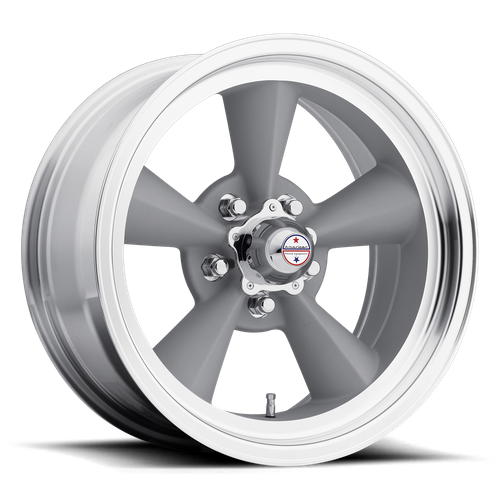 American Racing Vintage VN309 TT O – 15X8.5 – 5X114.3 – -24 mm – VINTAGE SILVER W/ MACHINED LIP