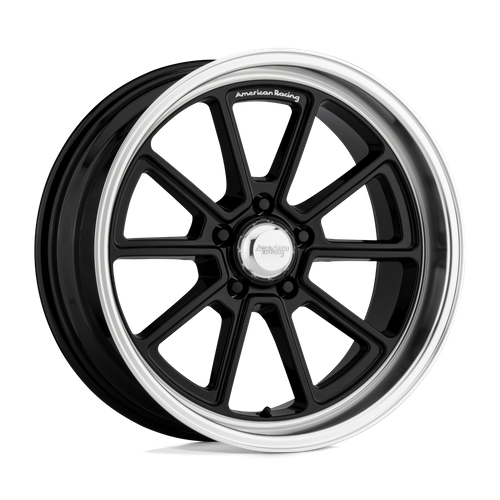 American Racing Vintage VN510 DRAFT – 18X8 – 5X127 – 0 mm – GLOSS BLACK W/ DIAMOND CUT LIP