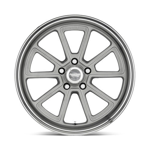 American Racing Vintage VN510 DRAFT – 20X8.5 – 5X120.65 – 6 mm – VINTAGE SILVER W/ DIAMOND LIP
