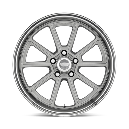 American Racing Vintage VN510 DRAFT – 20X8.5 – 5X120.65 – 6 mm – VINTAGE SILVER W/ DIAMOND LIP