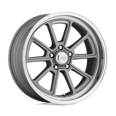 American Racing Vintage VN510 DRAFT – 20X8.5 – 5X120.65 – 6 mm – VINTAGE SILVER W/ DIAMOND LIP