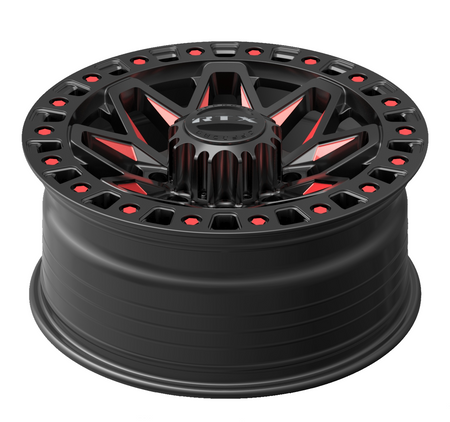 RTX Zion – 18x9 – 8x180 – ET20 – Noir lustré fraisé rouge