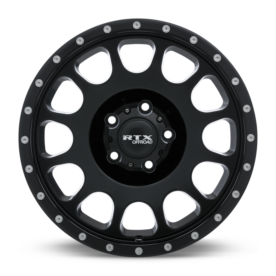 RTX Baja – 18x9 – 6x139.7 – ET10 – Noir satin avec rivets fraisés