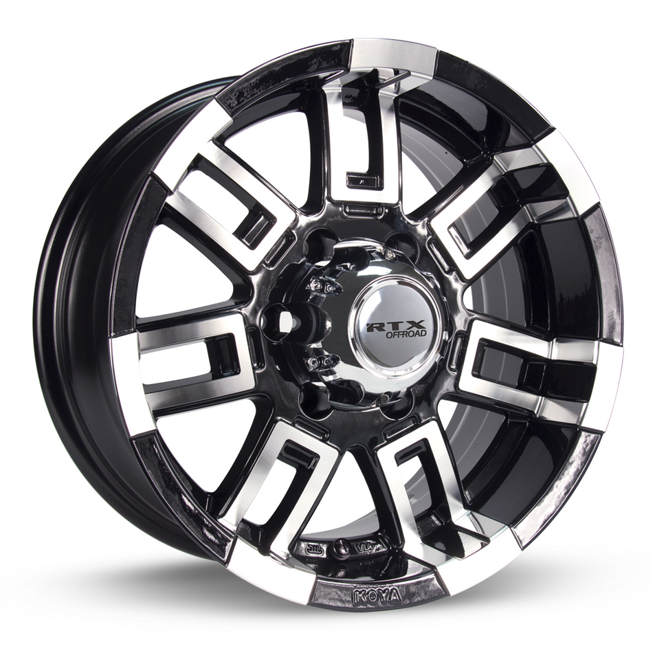 RTX Crush – 16x8 – 5x114.3 – ET12 – Noir machiné