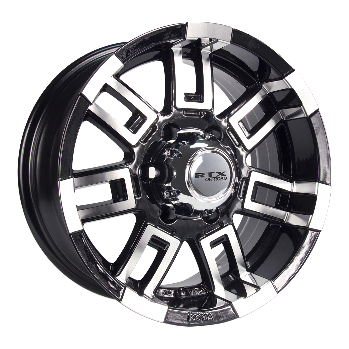 RTX Crush – 16x8 – 5x114.3 – ET12 – Noir machiné