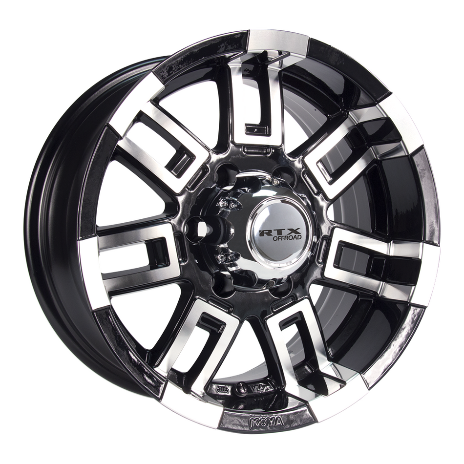 RTX Crush – 16x8 – 5x114.3 – ET12 – Noir machiné