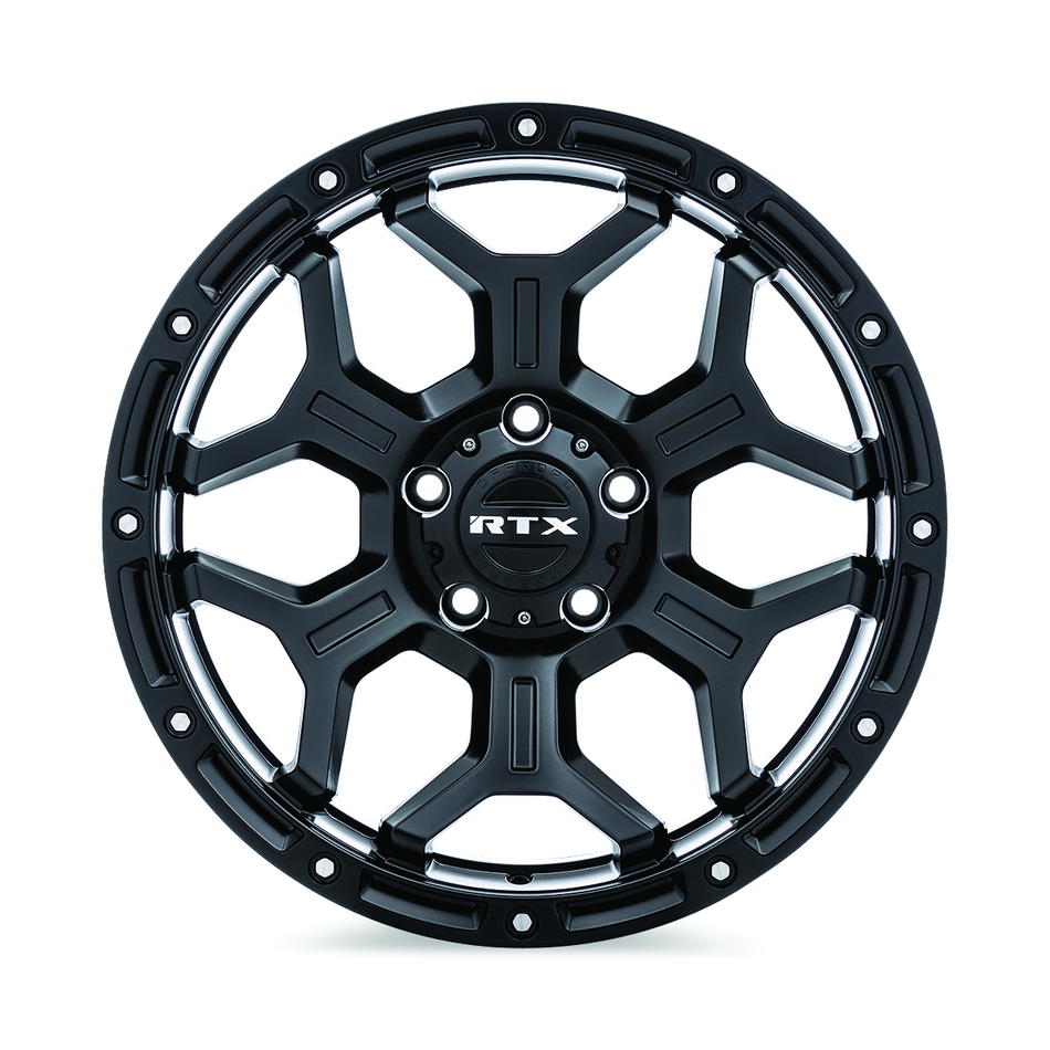 RTX Goliath – 20x9 – 6x139.7 – ET0 – Noir satin avec rivets fraisés