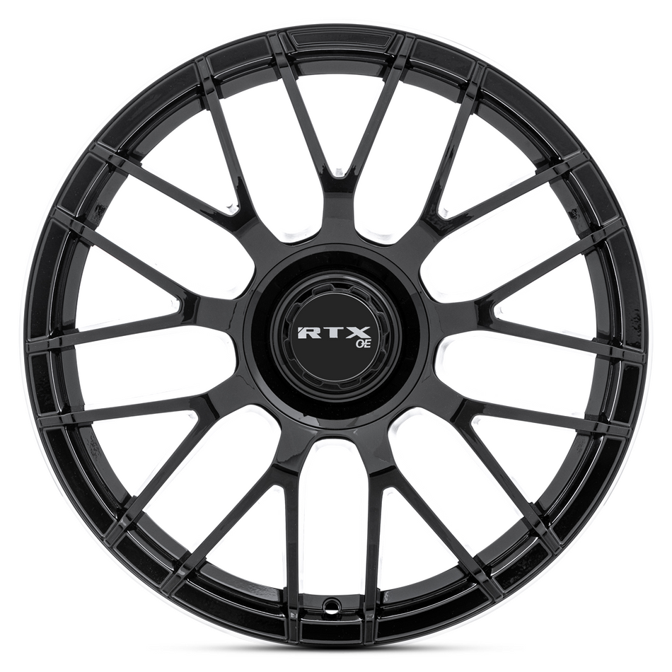 RTX MB01 – 20x8.5 – 5x112 – ET38 – Noir lustré avec rebord machiné