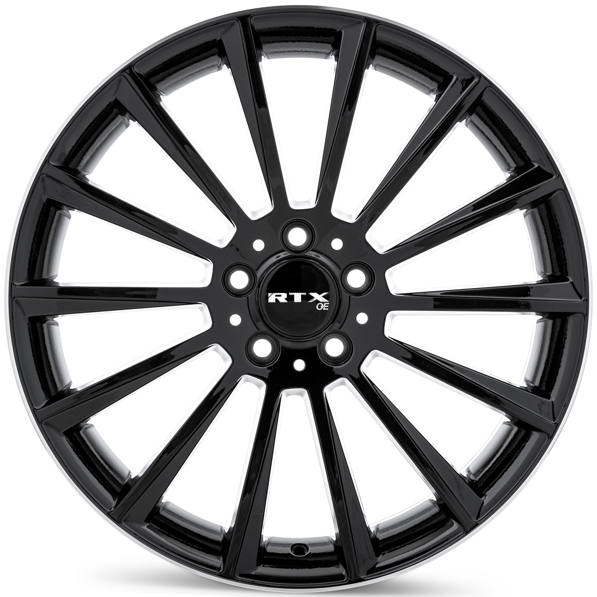 RTX MB02 – 19x8 – 5x112 – ET38 – Noir lustré avec rebord machiné